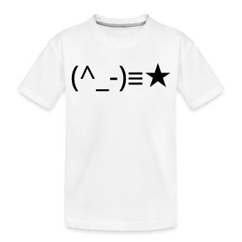 Clin d’œil (^_-) ≡ ★ clin d’œil - T-shirt bio Premium Enfant - blanc - Devant