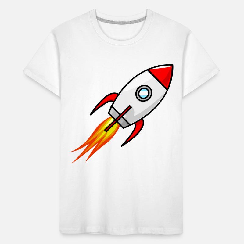 Rocket Rocket Space Shuttle UFO Spacecraft Moon Kids' Premium Organic T-Shirt