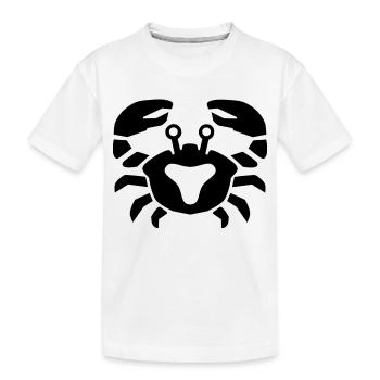 Sternzeichen Krebs - Kinder Premium Bio T-Shirt - Weiß - Vorne