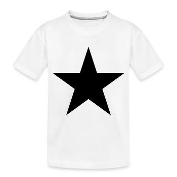 Star icon - Kids' Premium Organic T-Shirt - white - Front