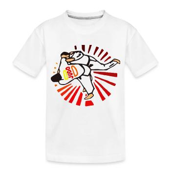 judo - T-shirt bio Premium Enfant - blanc - Devant