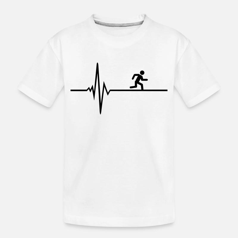 Läufer - Kinder Premium Bio T-Shirt - Weiß