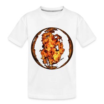 Feu Boule de verre - T-shirt bio Premium Enfant - blanc - Devant