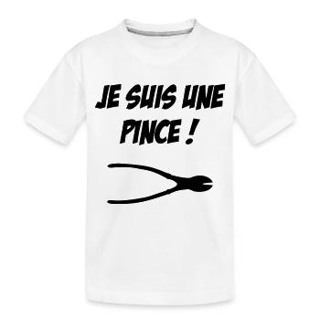 je suis une pince ! - T-shirt bio Premium Enfant - blanc - Devant
