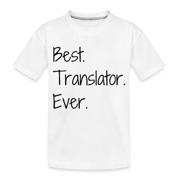 traducteur / traduction / traductrice / traduire - T-shirt bio Premium Enfant - blanc - Devant