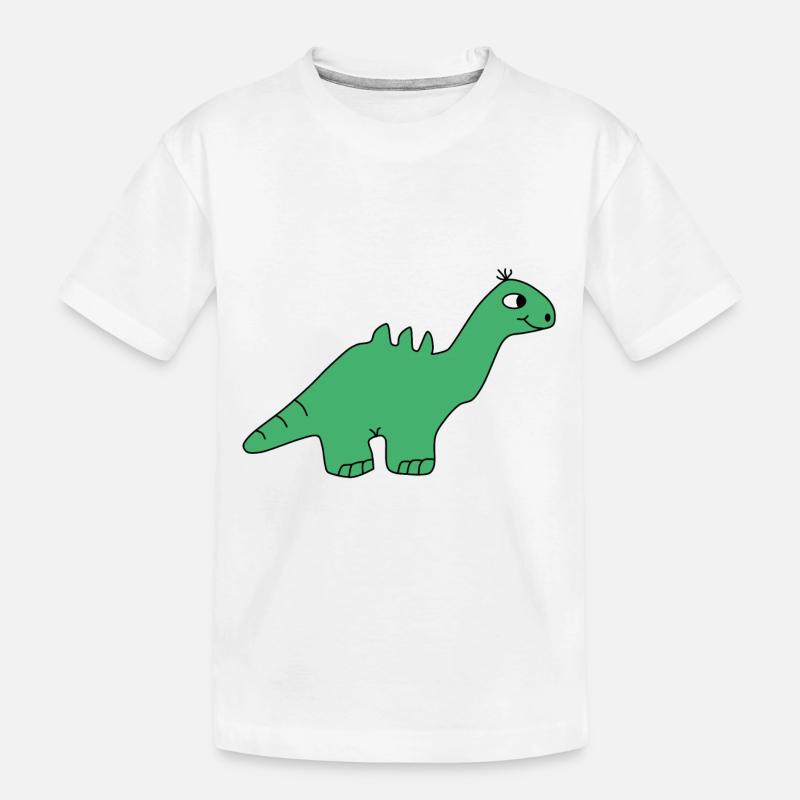 Dino - Kinder Premium Bio T-Shirt - Weiß
