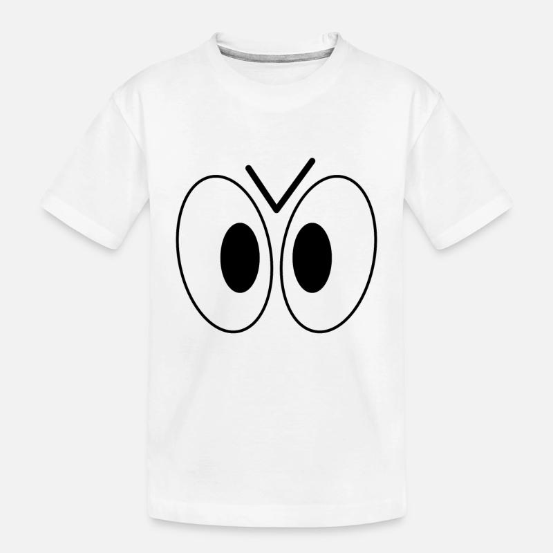 Augen - Kinder Premium Bio T-Shirt - Weiß
