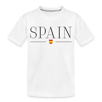 Espagne - T-shirt bio Premium Enfant - blanc - Devant
