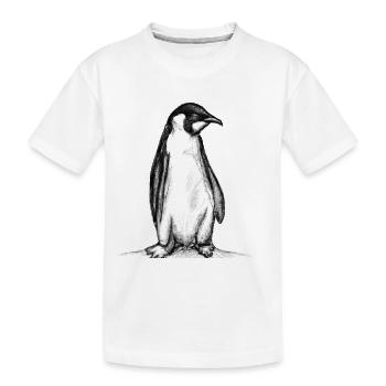Penguin Illustration - T-shirt bio Premium Enfant - blanc - Devant