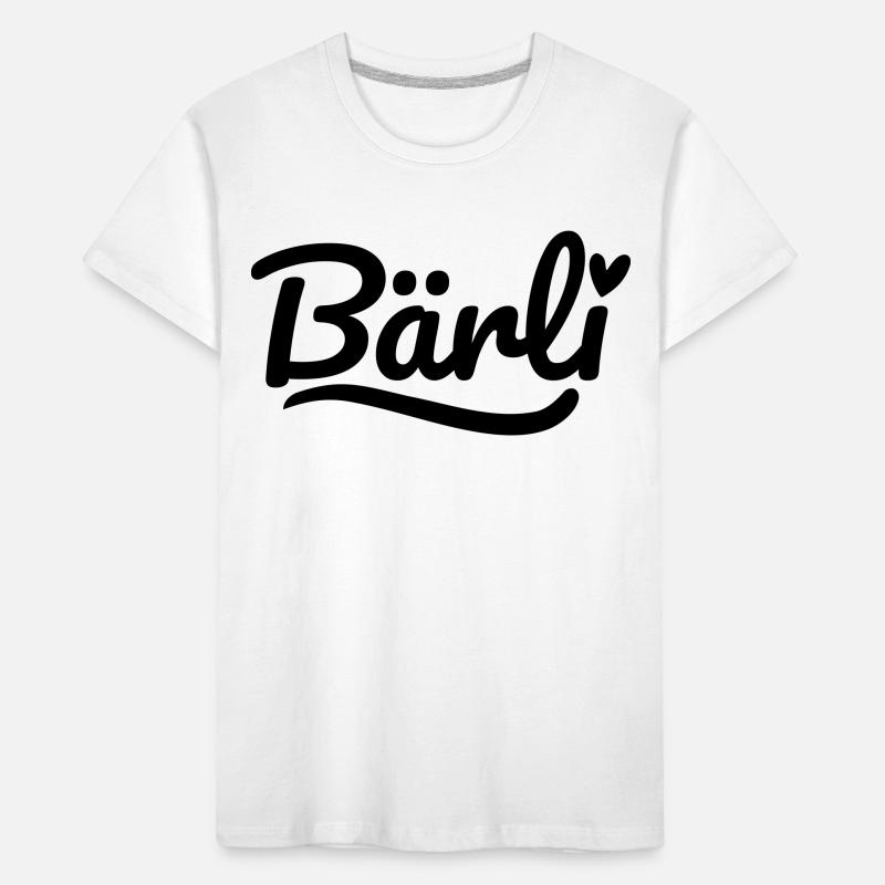Bärli Schrift Herz Kinder Premium Bio T-Shirt