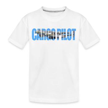 Cargo pilot An-225 - Kids' Premium Organic T-Shirt - white - Front