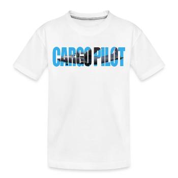 Cargo pilot An-12 - Kids' Premium Organic T-Shirt - white - Front