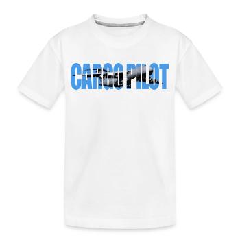 Cargo pilot C-5 - Kinder Premium Bio T-Shirt - Weiß - Vorne