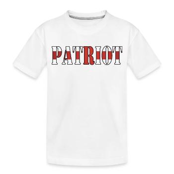 English Patriot Pride - Kids' Premium Organic T-Shirt - white - Front