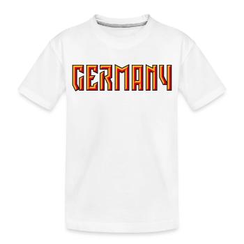 Lettrage Allemagne (Relief / 3D / 3C) - T-shirt bio Premium Enfant - blanc - Devant