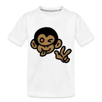 Singe frais - T-shirt bio Premium Enfant - blanc - Devant