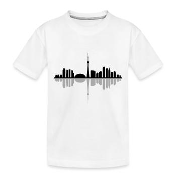 ciel de Toronto - T-shirt bio Premium Enfant - blanc - Devant