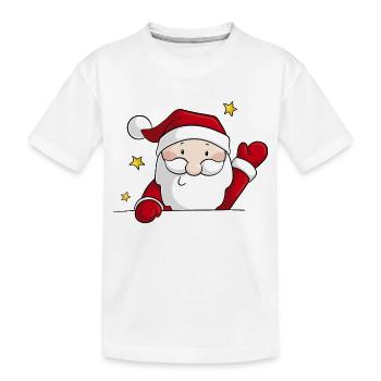 Bande dessinée Père Noël - T-shirt bio Premium Enfant - blanc - Devant