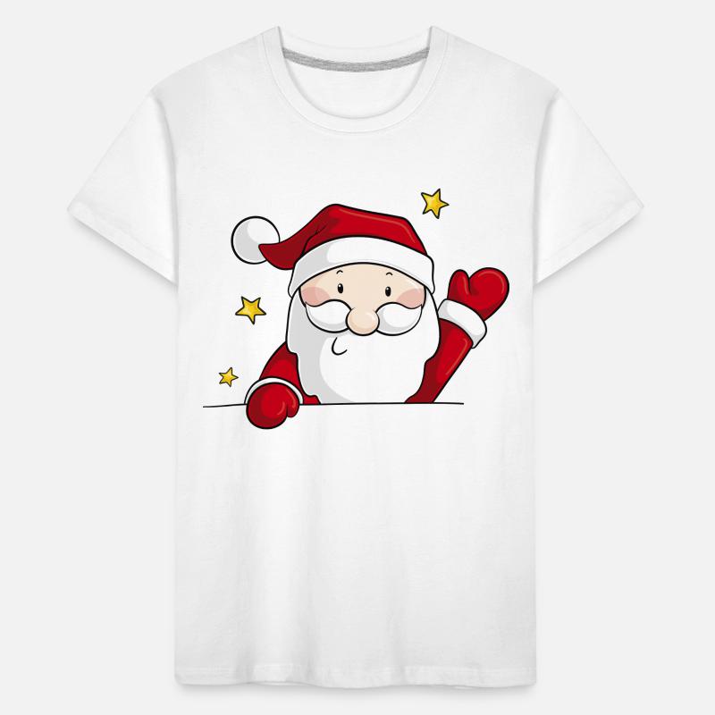 Comic Weihnachtsmann Kinder Premium Bio T-Shirt