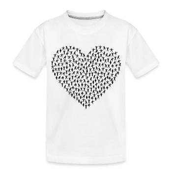 athlètes du cœur de fitness - T-shirt bio Premium Enfant - blanc - Devant