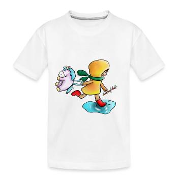 Kindheit Farbe - Kinder Premium Bio T-Shirt - Weiß - Vorne
