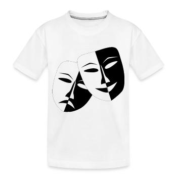 Deux Masques - Drame - T-shirt bio Premium Enfant - blanc - Devant
