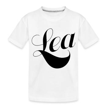 Lea - Kinder Premium Bio T-Shirt - Weiß - Vorne