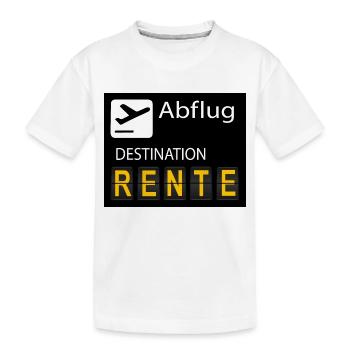 RENTE - Kinder Premium Bio T-Shirt - Weiß - Vorne