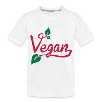 Vegan - T-shirt bio Premium Enfant - blanc - Devant