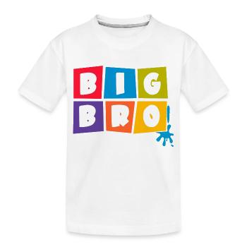 Big Brother - Kinder Premium Bio T-Shirt - Weiß - Vorne