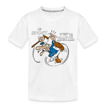 Agecanonix - Le sport c'est la santé. - T-shirt bio Premium Enfant - blanc - Devant