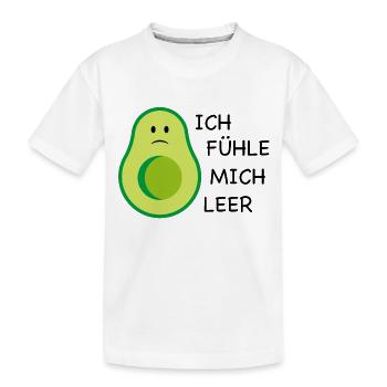 Avocado - Kinder Premium Bio T-Shirt - Weiß - Vorne
