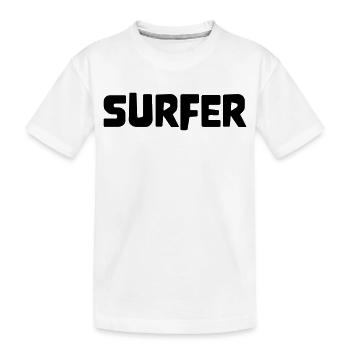 surfeur - T-shirt bio Premium Enfant - blanc - Devant