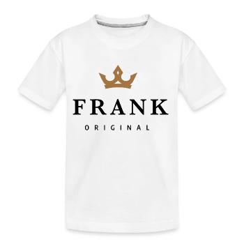 Frank - Kids' Premium Organic T-Shirt - white - Front
