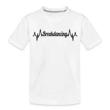 Breakdance ECG Heartline - T-shirt bio Premium Enfant - blanc - Devant