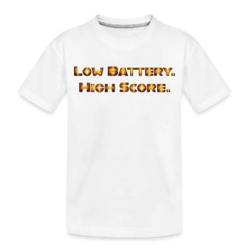 Feurige Battlegesichter - Kinder Premium Bio T-Shirt - Weiß - Vorne