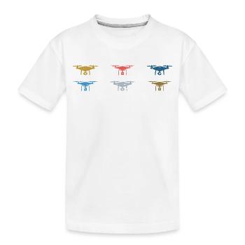 Heartbeat Drone Drones - T-shirt bio Premium Enfant - blanc - Devant