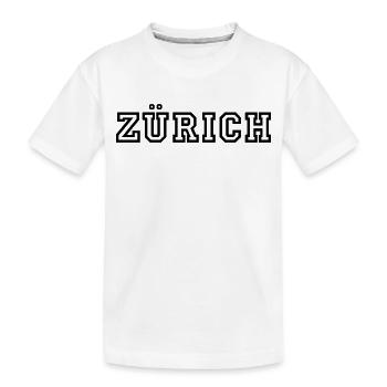 Zürich - Kinder Premium Bio T-Shirt - Weiß - Vorne