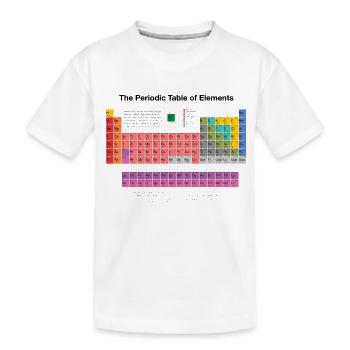 Periodensystem der Elemente (PSE) - Kinder Premium Bio T-Shirt - Weiß - Vorne