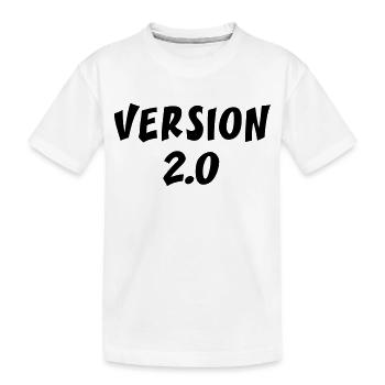 Version 2.0 - Kids' Premium Organic T-Shirt - white - Front