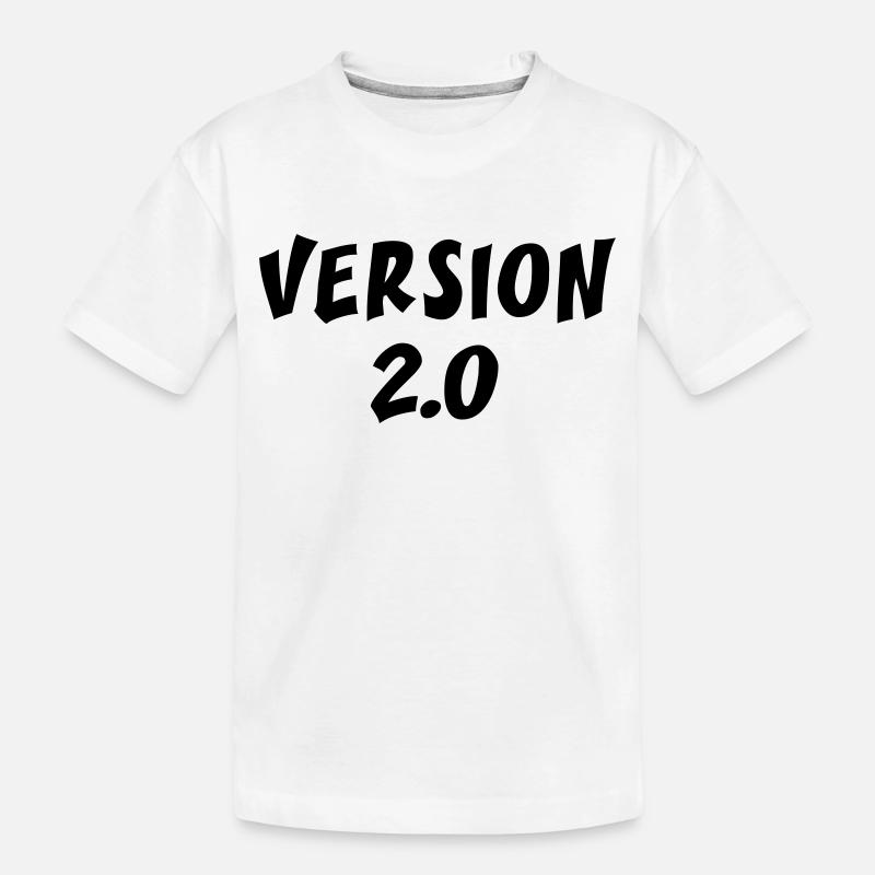 Version 2.0 - Kinder Premium Bio T-Shirt - Weiß