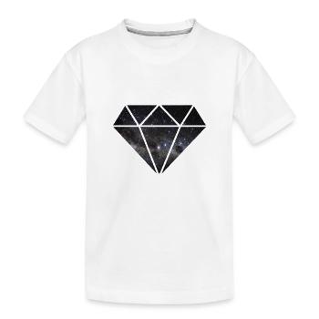 Diamant dans l'espace - T-shirt bio Premium Enfant - blanc - Devant