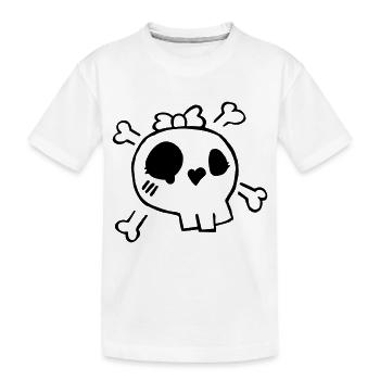 Skully - T-shirt bio Premium Enfant - blanc - Devant