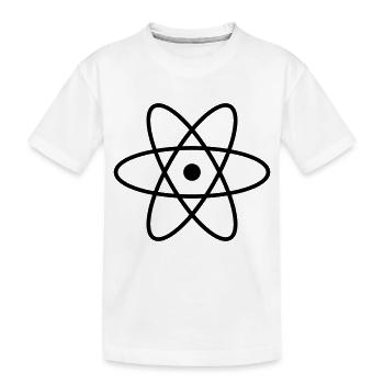 Atom Symbol Idee Geschenk Zeichen Physik - Kids' Premium Organic T-Shirt - white - Front