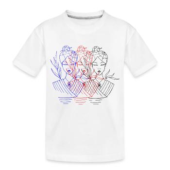 Asian Spidergirl - Kids' Premium Organic T-Shirt - white - Front