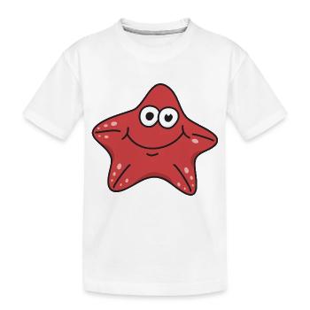 Seestern - Kinder Premium Bio T-Shirt - Weiß - Vorne
