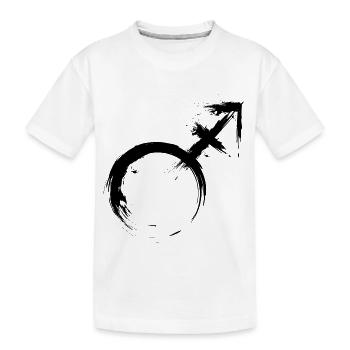 Transgender Male Androgyny Venus and Mars - Kids' Premium Organic T-Shirt - white - Front