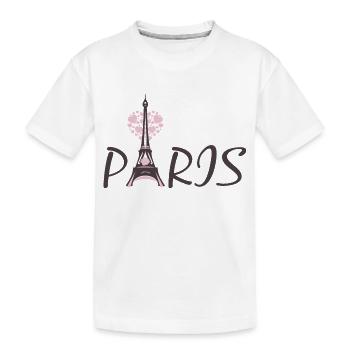 Eiffel Tower - Kids' Premium Organic T-Shirt - white - Front