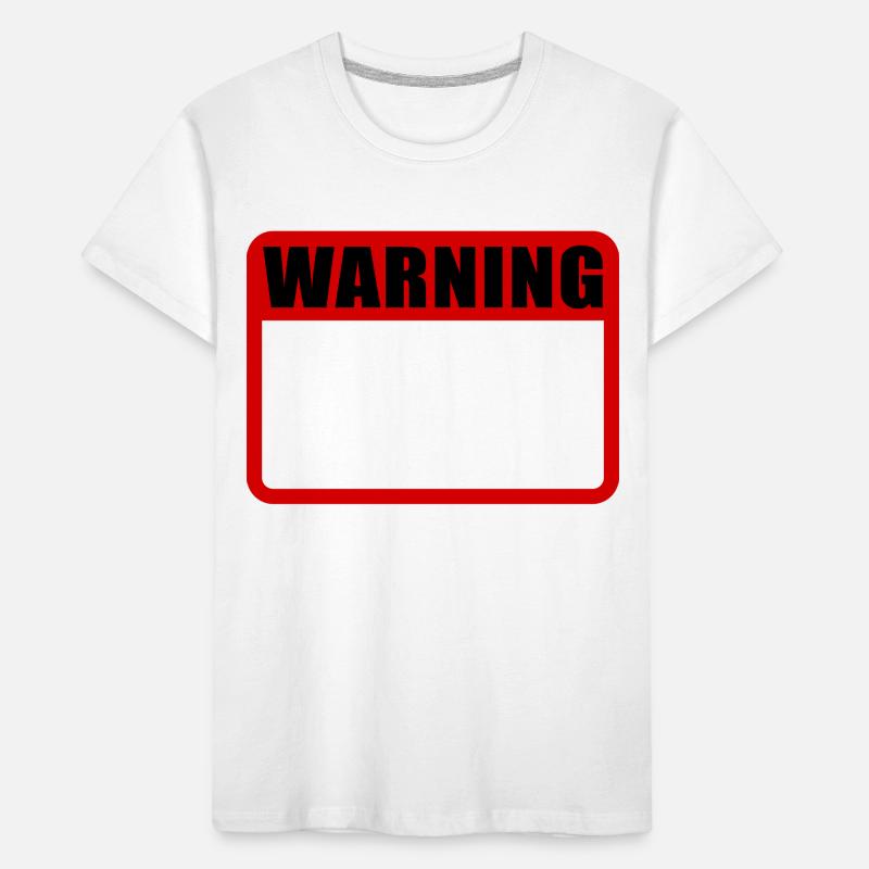 Warning Shield Warning Warning Shield Vector Kids' Premium Organic T-Shirt