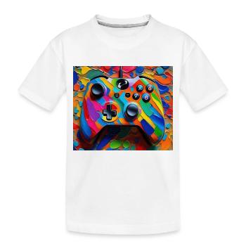 Contrôleur Colourbomb - T-shirt bio Premium Enfant - blanc - Devant
